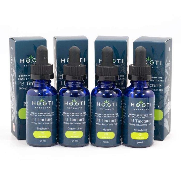 Hooti Extracts – 1000mg 1:1 Hybrid Tinctures - Image 1