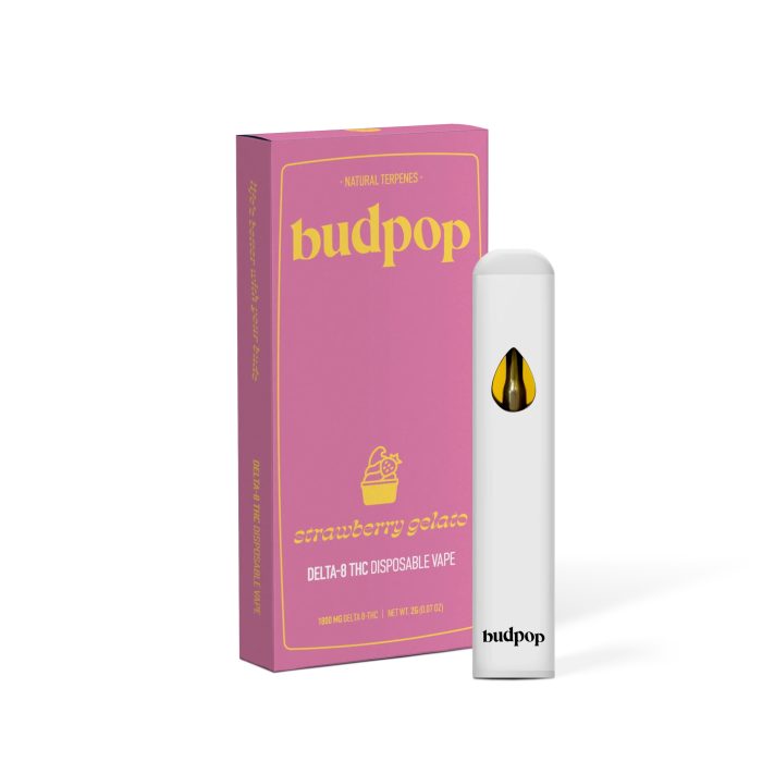 Strawberry Gelato Delta-8 Disposable Vape - Image 1