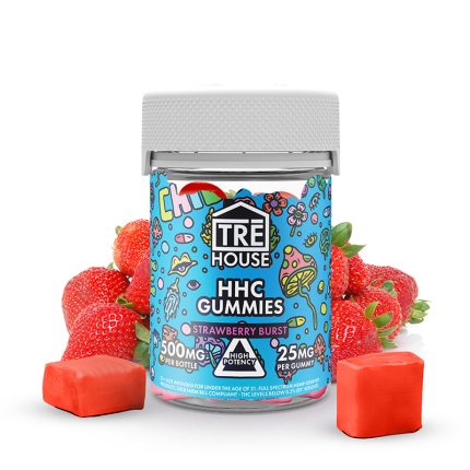 High-Potency HHC Gummies – Strawberry Burst
